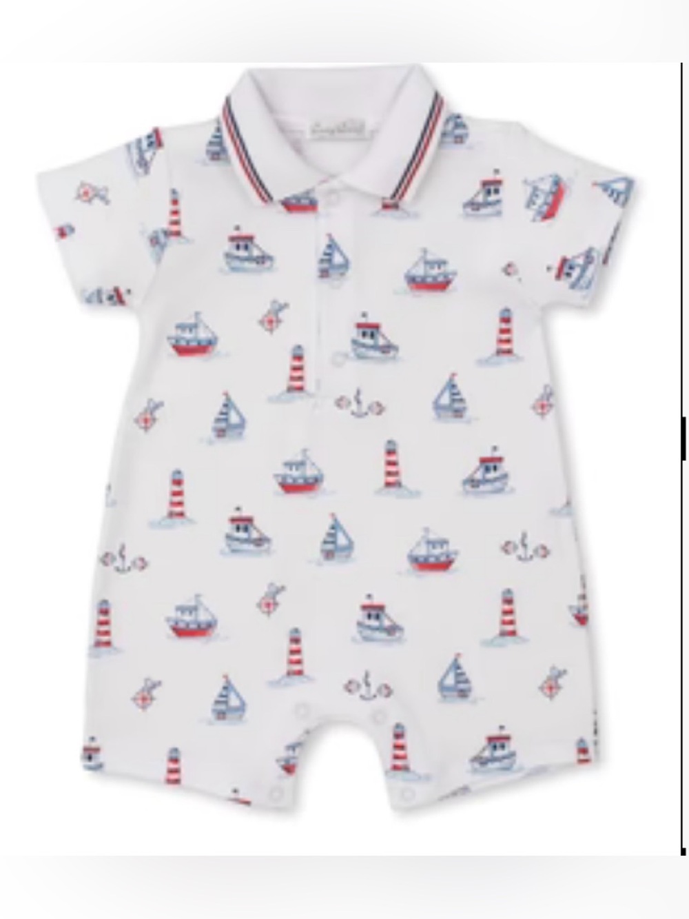 NWT Nellapima Lighthouse Print Romper
Short Sleeve 0-3 M